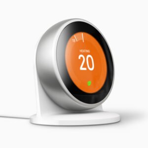 Nest Learning Thermostat on a Nest Stand